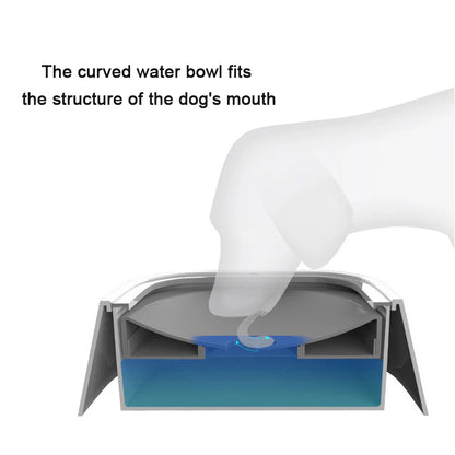 "Spill-Proof Floating Dog Water Bowl - Keep Your Pup Hydrated Without the Mess!"