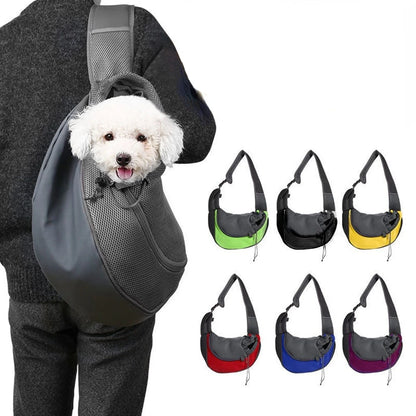 "Ultimate Pet Travel Companion: Portable Breathable Pet Carrier Bag with Adjustable Strap and Mesh Design"